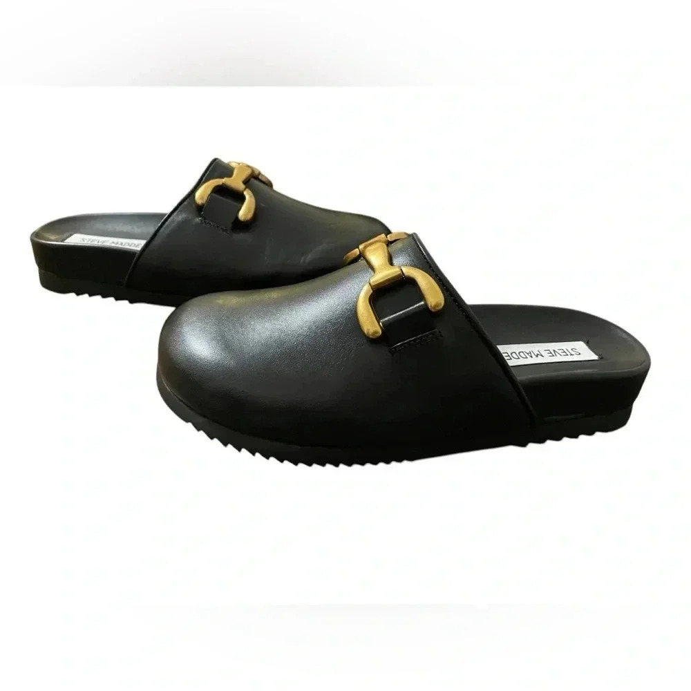 Steve Madden Leather Women's Masin Clog - Picture 2 of 3